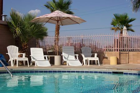 Pool Area with umbrella